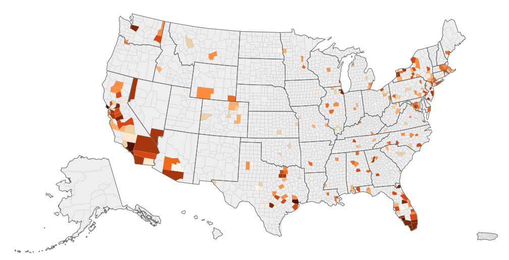 IRS Phone Scam: Map of attacks by county