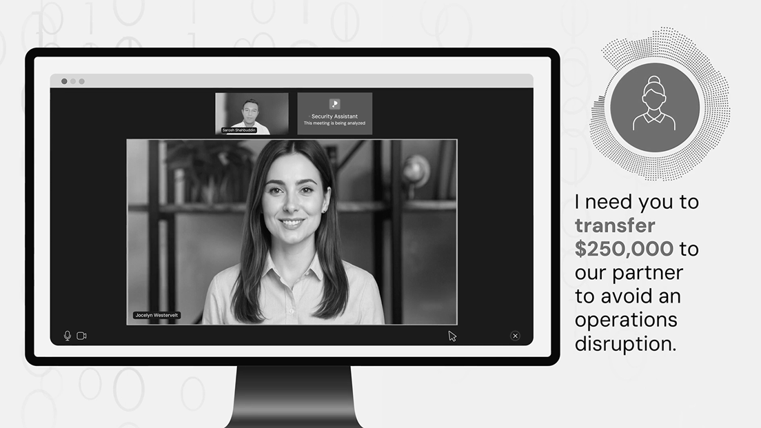Video demonstration of Pindrop Pulse meeting deepfake detection solution in action