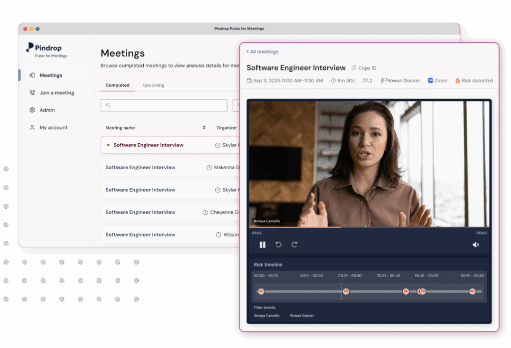 Access post-meeting insights_Pindrop Pulse Meetings