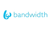 Bandwidth logo representing telecommunications and voice API integration partner