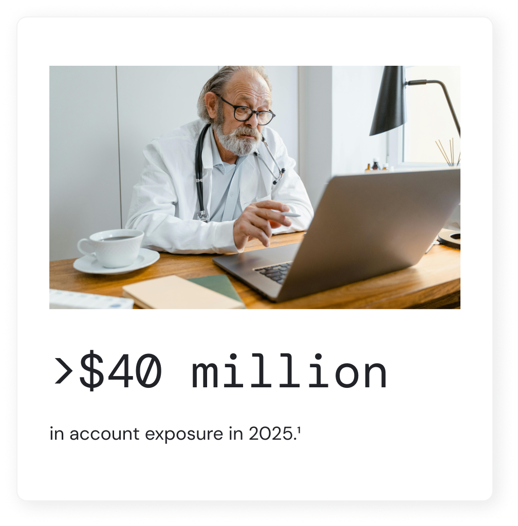 Healthcare financial exposure
