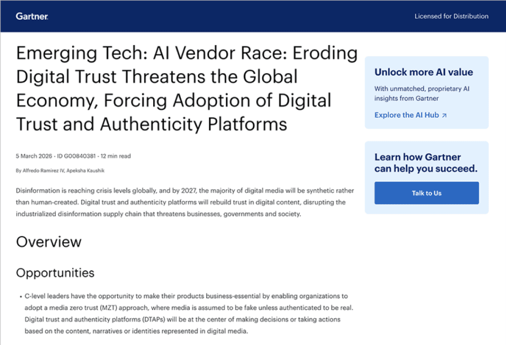 Gartner Emerging Tech Report
