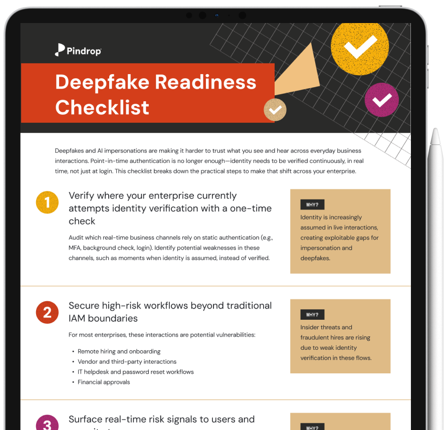 deepfake readiness checklist-mockup